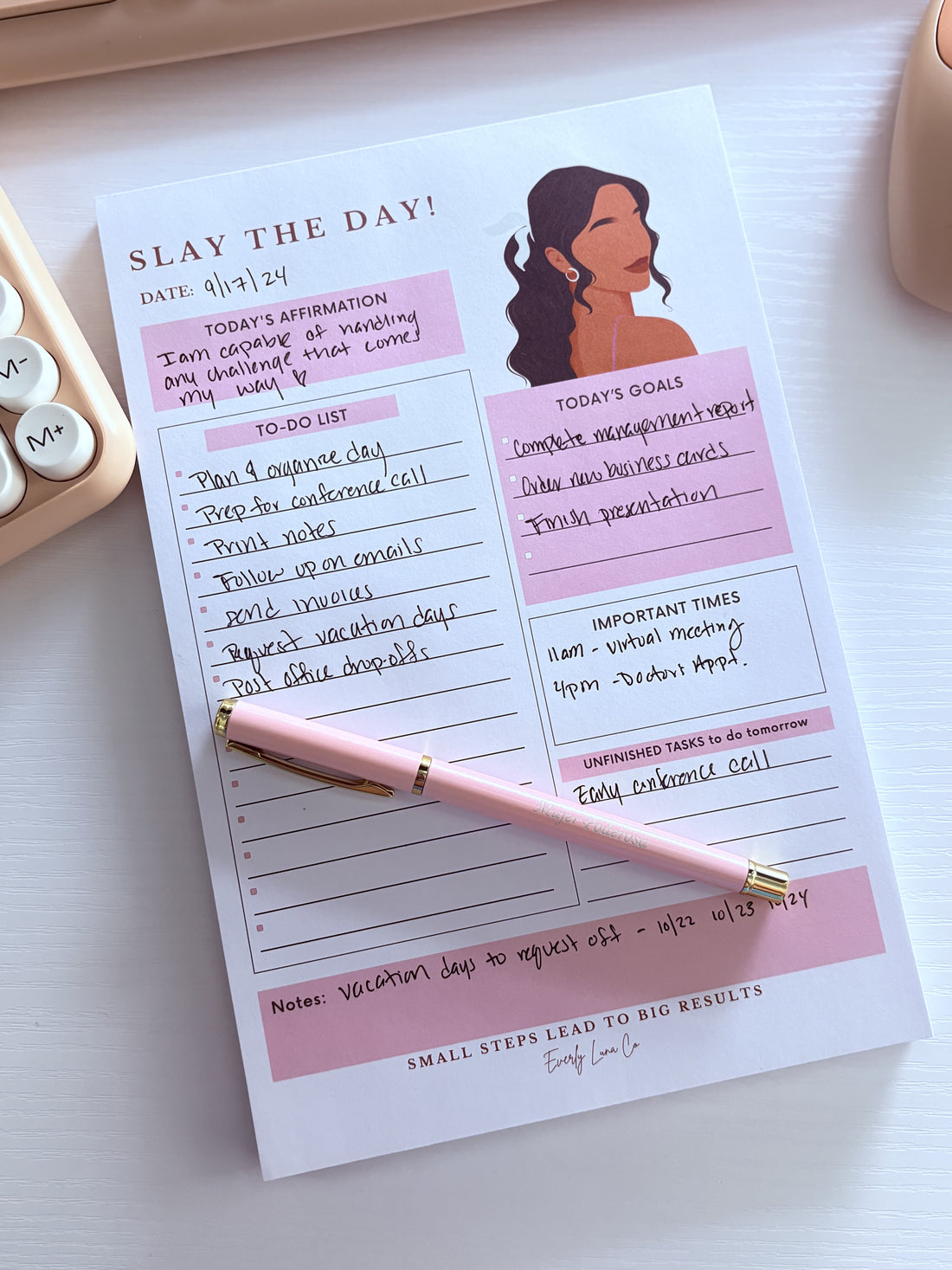 Slay The Day Notepad